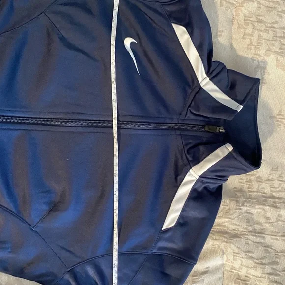Nike Women's Navy and White Training Jacket Zip Up Small - Picture 3 of 15
